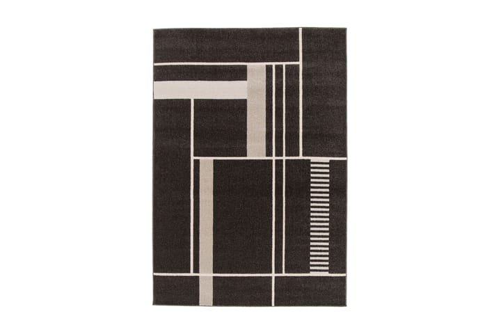 Wiltonmatto Florence Square 160x230 cm Musta - Musta - Wilton-matto - Kuviollinen matto & värikäs matto