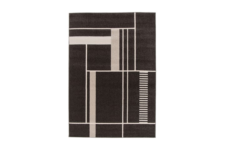 Wiltonmatto Florence Square 200x290 cm Musta - Musta - Wilton-matto - Kuviollinen matto & värikäs matto