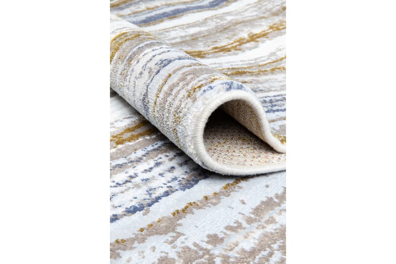 Wiltonmatto Gani 200x290 cm - Sininen/Kulta - Kodintekstiilit & matot - Matto - Moderni matto - Wilton-matto