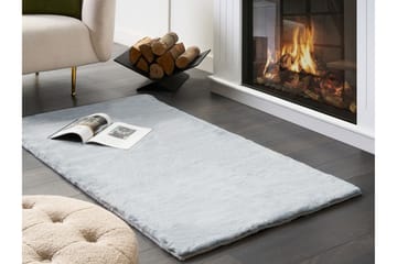 Nahkamatto Mirpur 80x150 cm - Harmaa - Kodintekstiilit & matot - Matto - Moderni matto - Wilton-matto