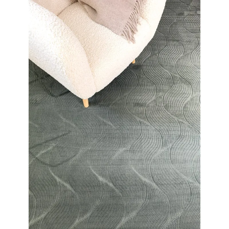 Peseytyvä matto Castello Wave - Vihreä - Kodintekstiilit & matot - Matto - Tasokudotut matot