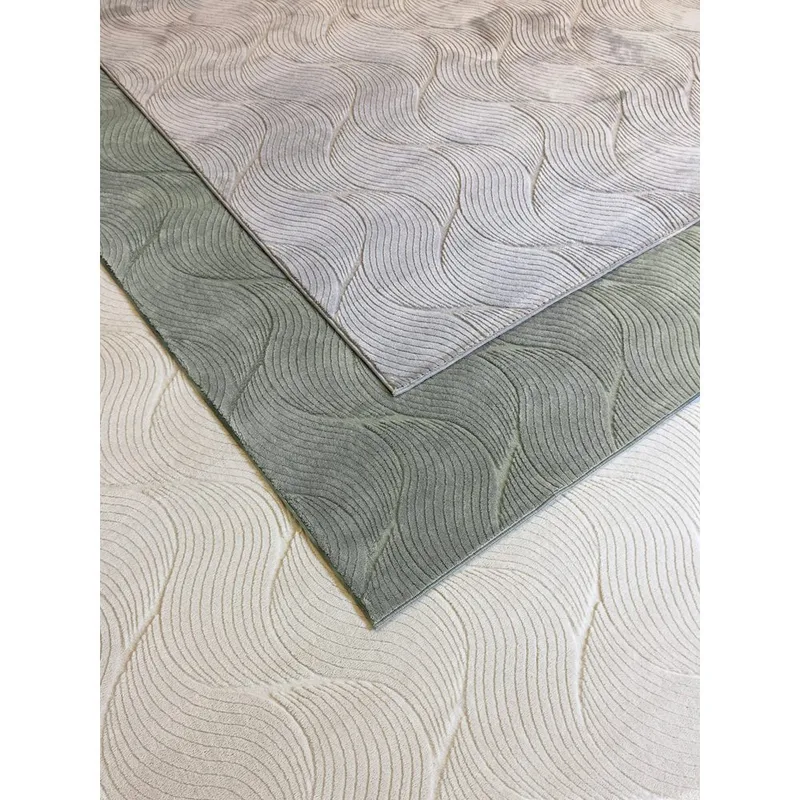 Peseytyvä matto Castello Wave - Vihreä - Kodintekstiilit & matot - Matto - Tasokudotut matot