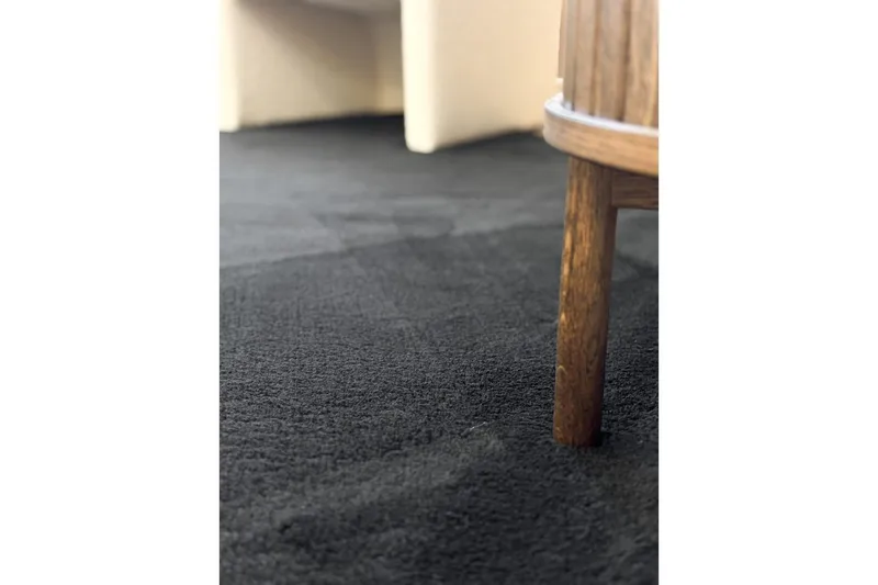 Pestävä matto Pehmeä Muoto - 200x290 cm, Musta - Kodintekstiilit & matot - Matto - Tasokudotut matot