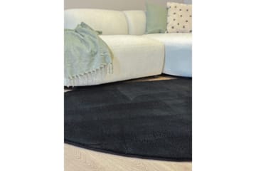 Pestävä matto Pehmeä Muoto - 240x340 cm, Musta - Kodintekstiilit & matot - Matto - Tasokudotut matot