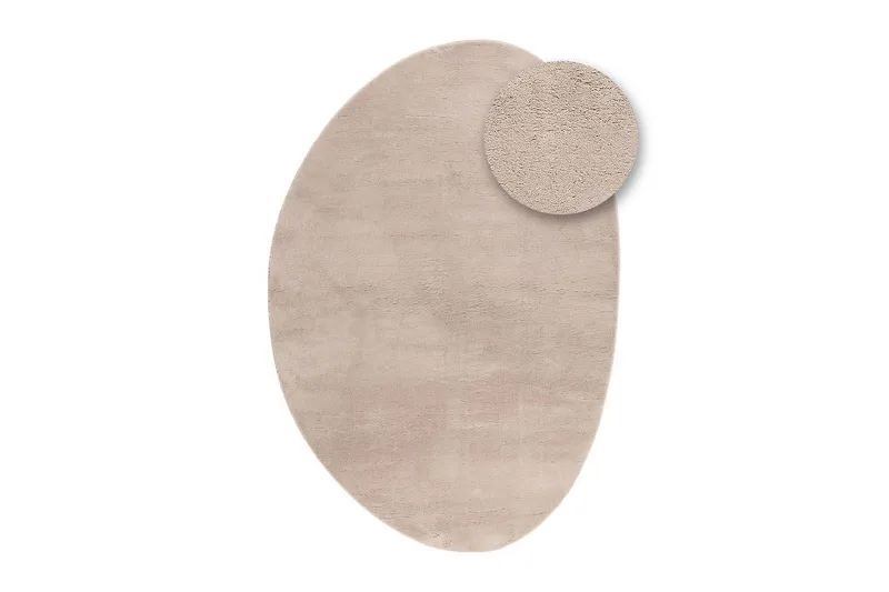 Pestävä matto Pehmeä Muoto - 200x290 cm, Greige - Kodintekstiilit & matot - Matto - Tasokudotut matot