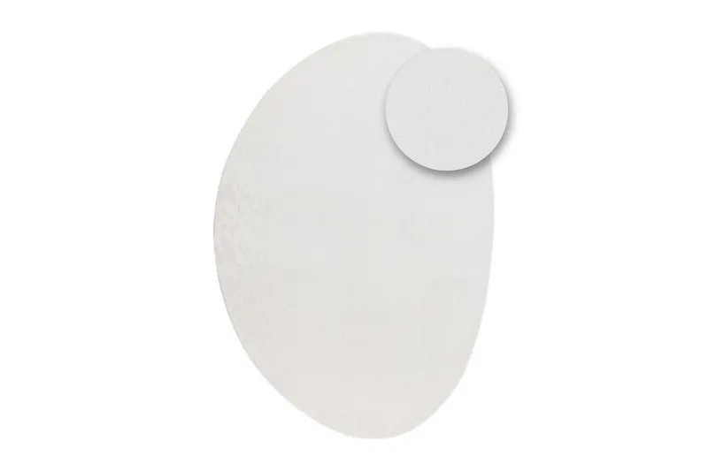 Pestävä matto Pehmeä Muoto - 160x230 cm, Valkoinen - Kodintekstiilit & matot - Matto - Tasokudotut matot