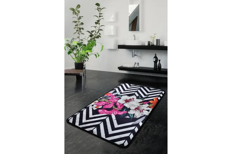 Matto Ashken 60x90 cm - Monivärinen / Sametti - Kodintekstiilit & matot - Matto - Pienet matot