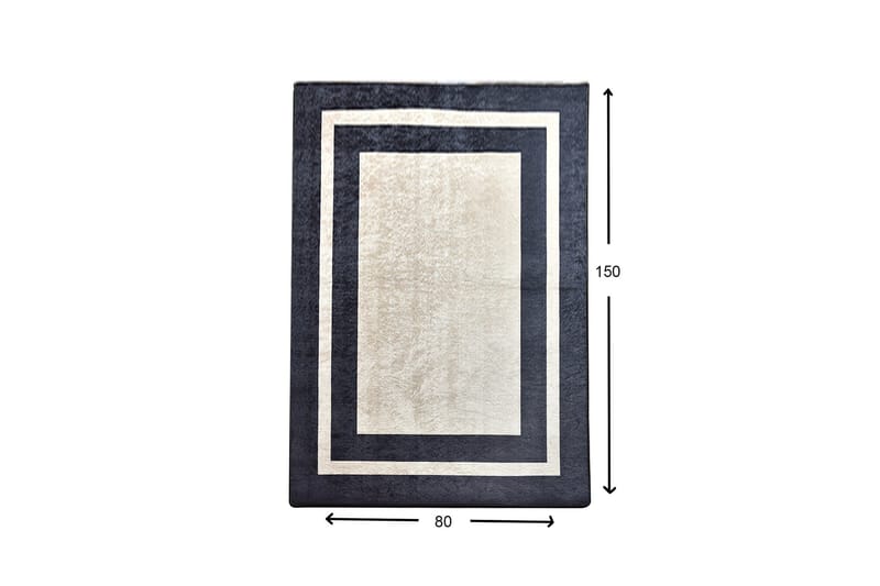 Matto Blackframe 80x150 cm - Monivärinen / Sametti - Kodintekstiilit & matot - Matto - Pienet matot