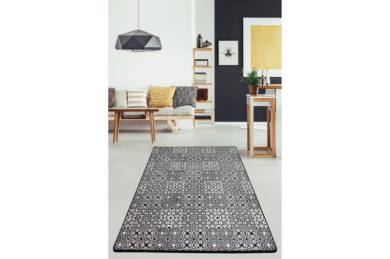 Matto Chilai 80x120 cm - Musta/Valkoinen - Kodintekstiilit & matot - Matto - Pienet matot