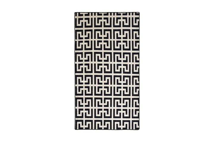 Matto Chilai 80x120 cm - Musta/Valkoinen - Wilton-matto - Pienet matot - Kuviollinen matto & värikäs matto