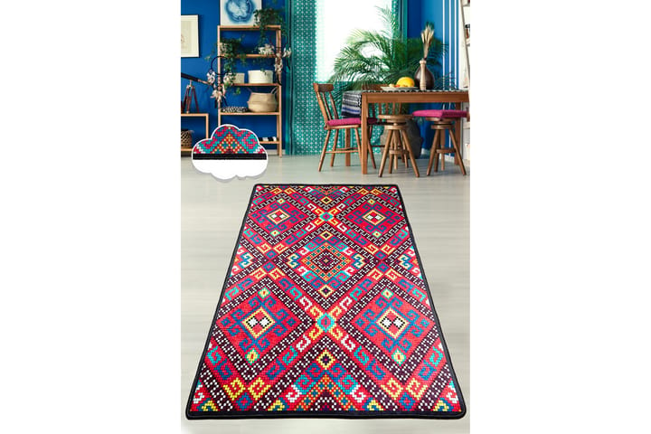 Matto Chilai 80x140 cm - Monivärinen - Wilton-matto - Pienet matot - Kuviollinen matto & värikäs matto