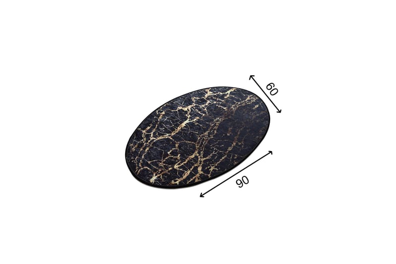 Matto Goldes Ovaali 60x90 cm - Monivärinen / Sametti - Kodintekstiilit & matot - Matto - Pienet matot