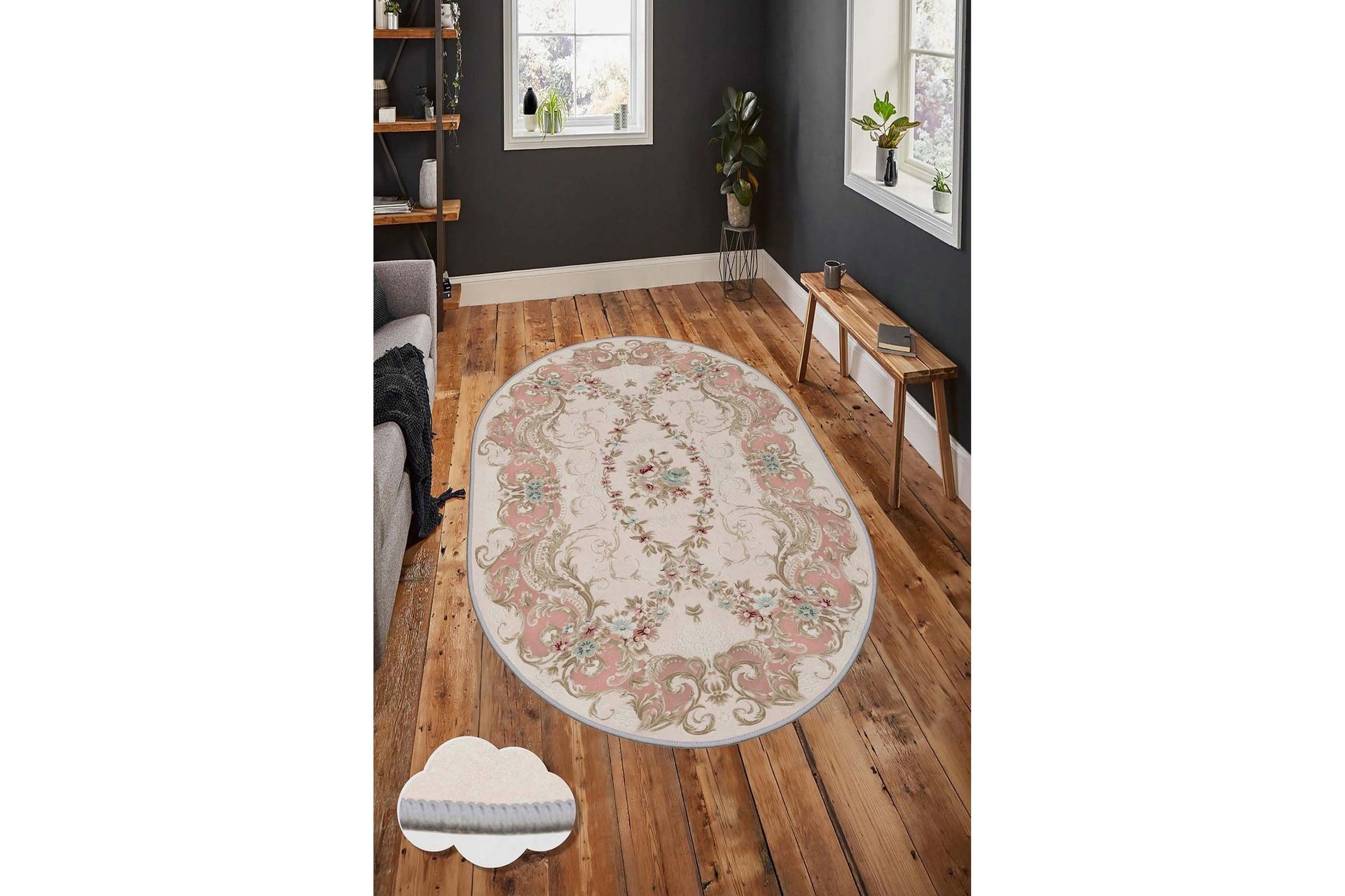 Matto Homefesto 50x80 cm - Monivärinen - Kodintekstiilit & matot - Matto - Pienet matot