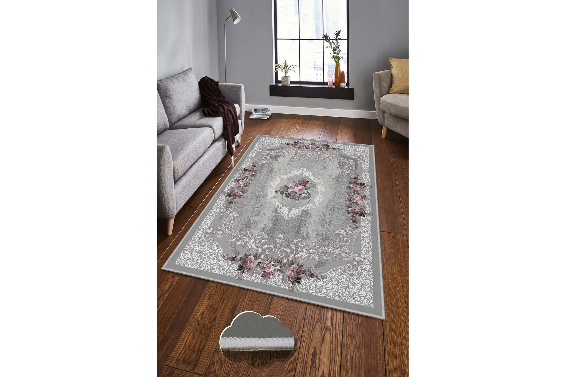 Matto Homefesto 50x80 cm - Monivärinen - Kodintekstiilit & matot - Matto - Pienet matot
