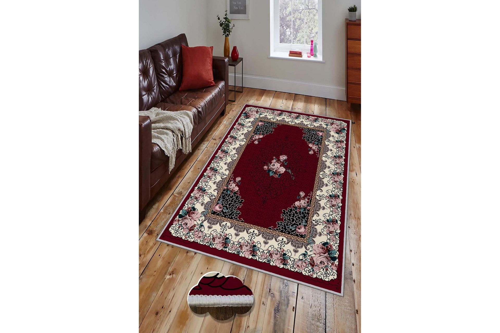 Matto Homefesto 50x80 cm - Monivärinen - Kodintekstiilit & matot - Matto - Moderni matto - Wilton-matto