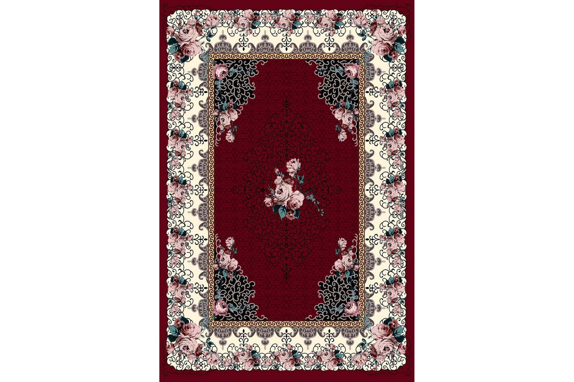 Matto Homefesto 50x80 cm - Monivärinen - Kodintekstiilit & matot - Matto - Moderni matto - Wilton-matto