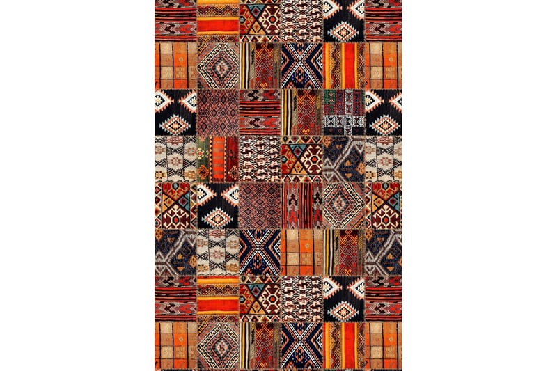 Matto Homefesto 50x80 cm - Monivärinen - Kodintekstiilit & matot - Matto - Moderni matto - Wilton-matto