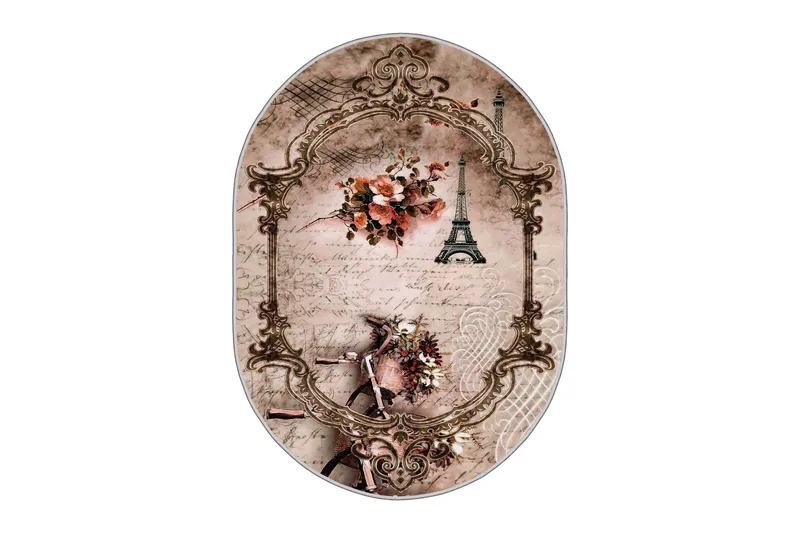 Matto Homefesto 50x80 cm - Monivärinen - Kodintekstiilit & matot - Matto - Moderni matto - Wilton-matto