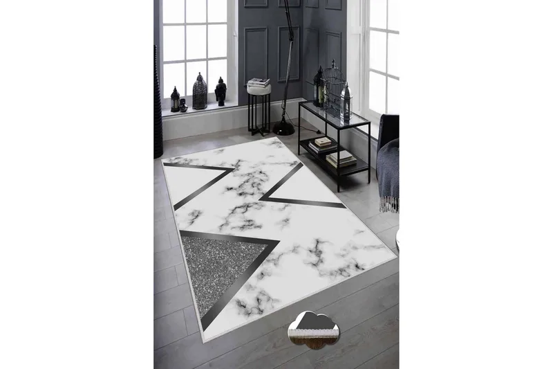 Matto Homefesto 50x80 cm - Monivärinen - Kodintekstiilit & matot - Matto - Moderni matto - Wilton-matto