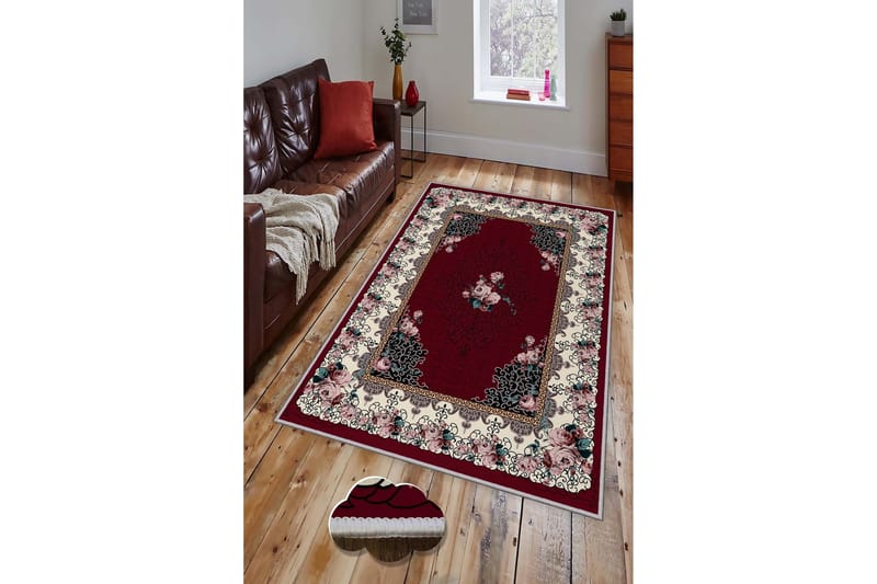 Matto Homefesto 60x100 cm - Monivärinen - Kodintekstiilit & matot - Matto - Pienet matot