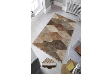 Matto Homefesto 60x100 cm - Monivärinen - Kodintekstiilit & matot - Matto - Pienet matot