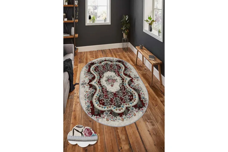 Matto Homefesto 60x100 cm - Monivärinen - Kodintekstiilit & matot - Matto - Pienet matot