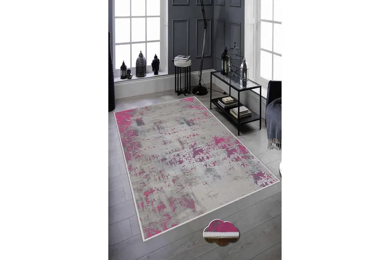 Matto Homefesto 60x100 cm - Monivärinen - Kodintekstiilit & matot - Matto - Moderni matto - Wilton-matto