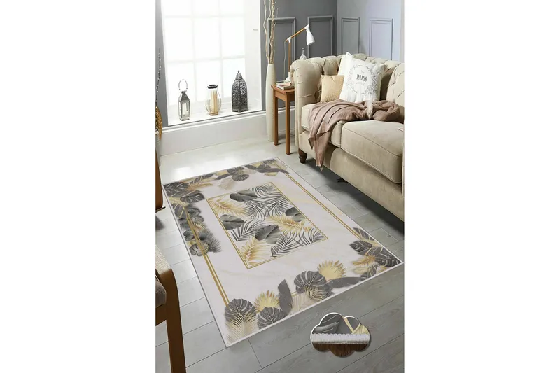 Matto Homefesto 60x100 cm - Monivärinen - Kodintekstiilit & matot - Matto - Moderni matto - Wilton-matto