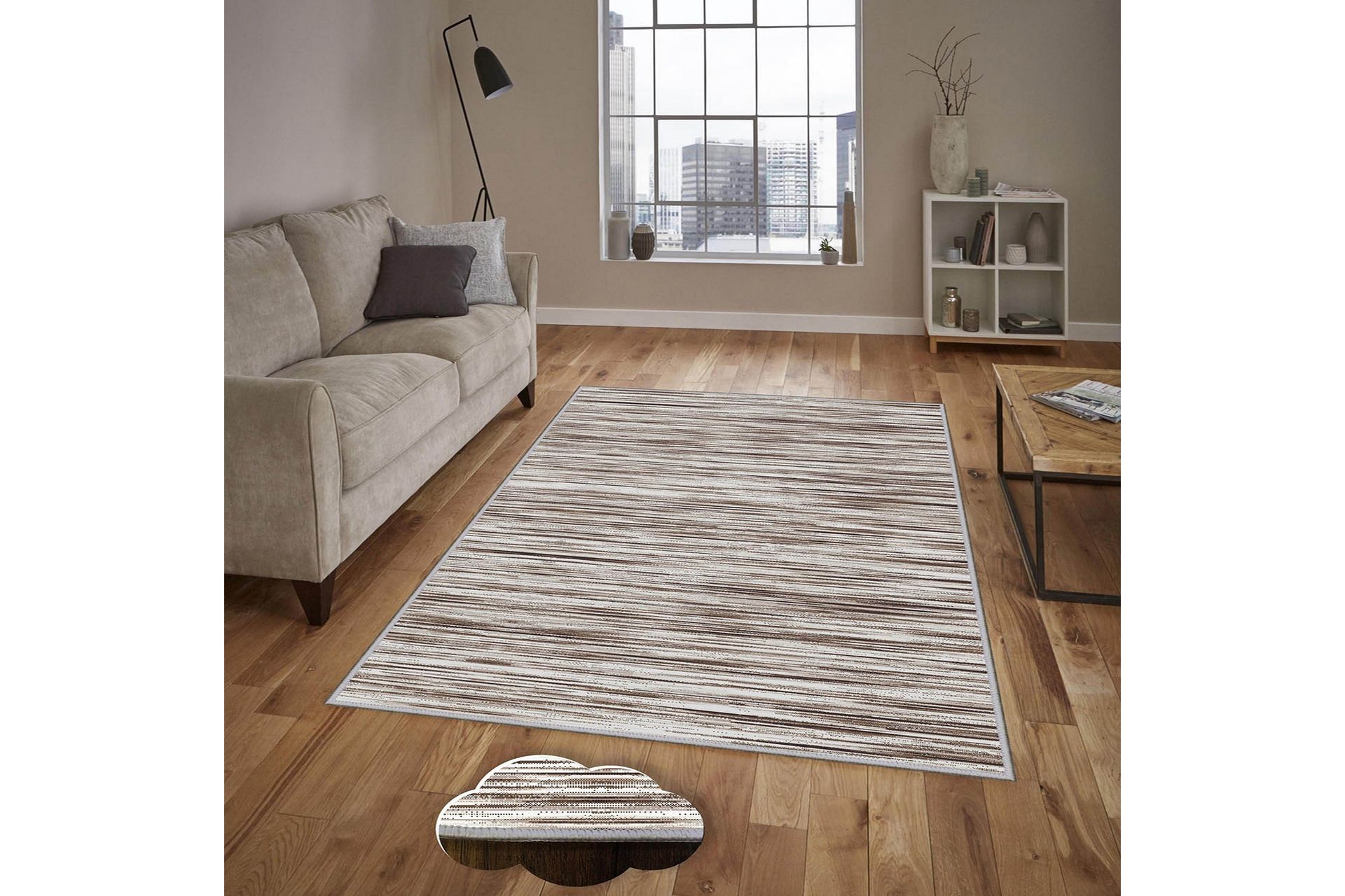 Matto Homefesto 7 80x150 cm - Monivärinen - Kodintekstiilit & matot - Matto - Moderni matto - Wilton-matto