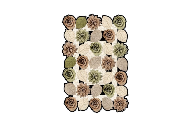 Matto Homefesto 80x120 cm - Monivärinen - Kodintekstiilit & matot - Matto - Moderni matto - Wilton-matto