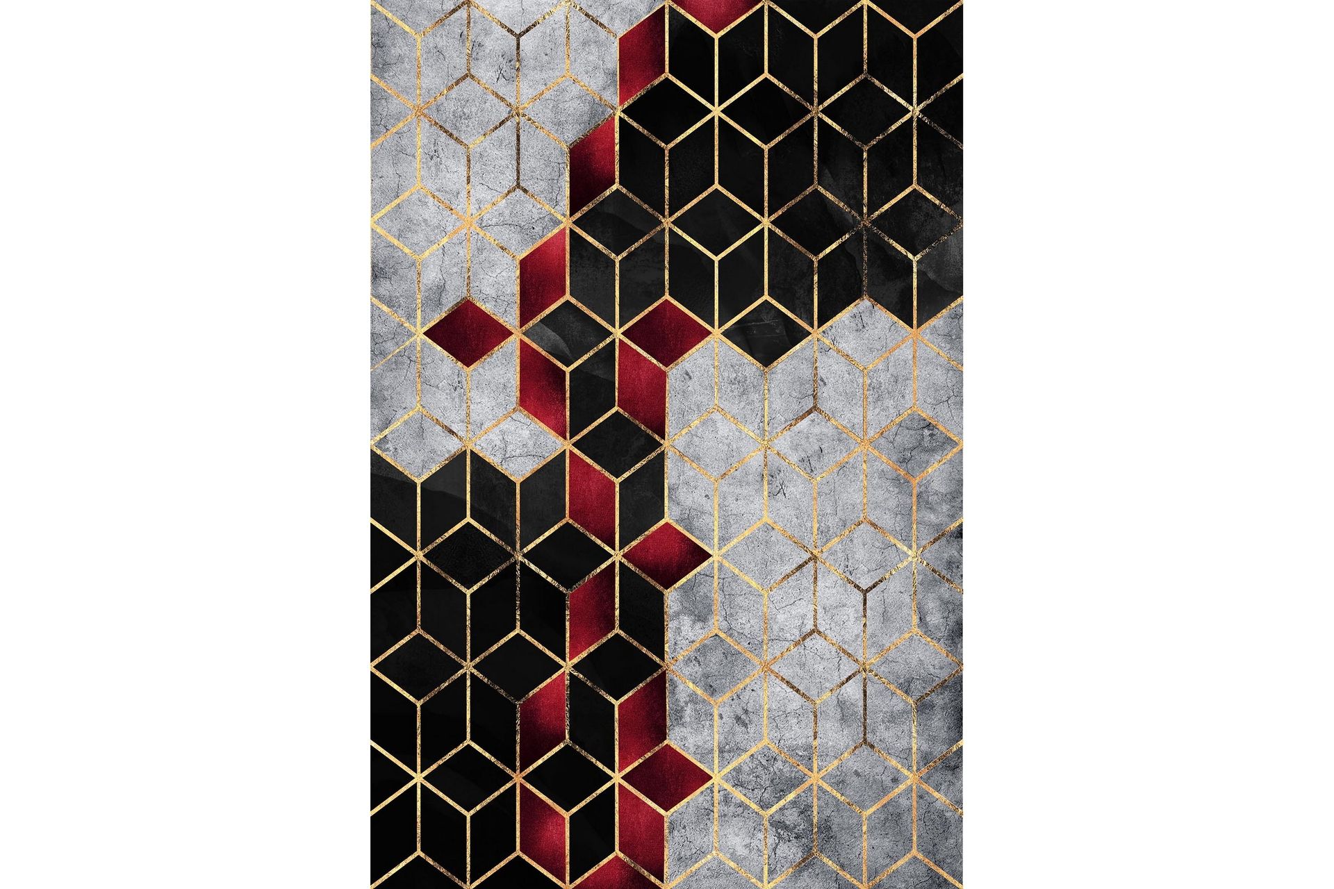 Matto Homefesto 80x120 cm - Monivärinen - Kodintekstiilit & matot - Matto - Moderni matto - Wilton-matto