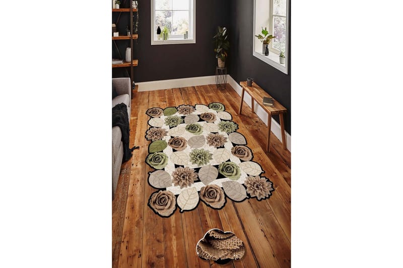 Matto Homefesto 80x120 cm - Monivärinen - Kodintekstiilit & matot - Matto - Moderni matto - Wilton-matto