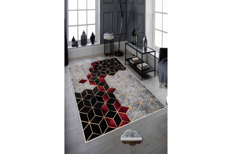 Matto Homefesto 80x120 cm - Monivärinen - Kodintekstiilit & matot - Matto - Moderni matto - Wilton-matto