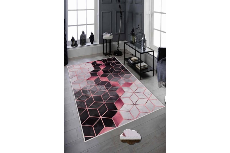 Matto Homefesto 80x120 cm - Monivärinen - Kodintekstiilit & matot - Matto - Moderni matto - Wilton-matto