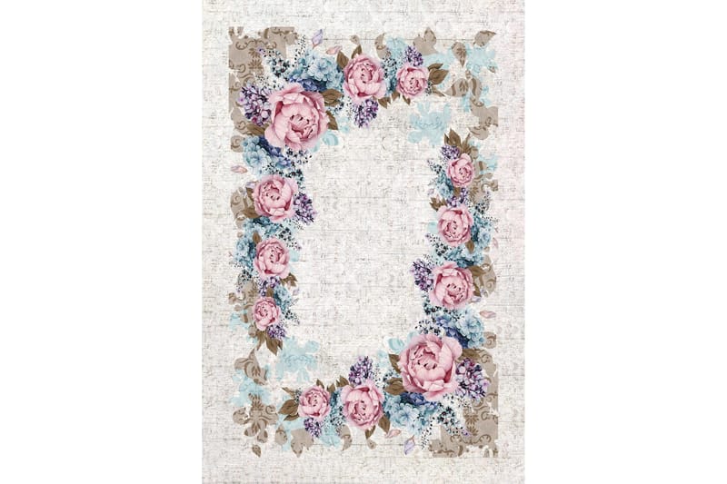 Matto Homefesto 80x150 cm - Monivärinen - Kodintekstiilit & matot - Matto - Moderni matto - Wilton-matto