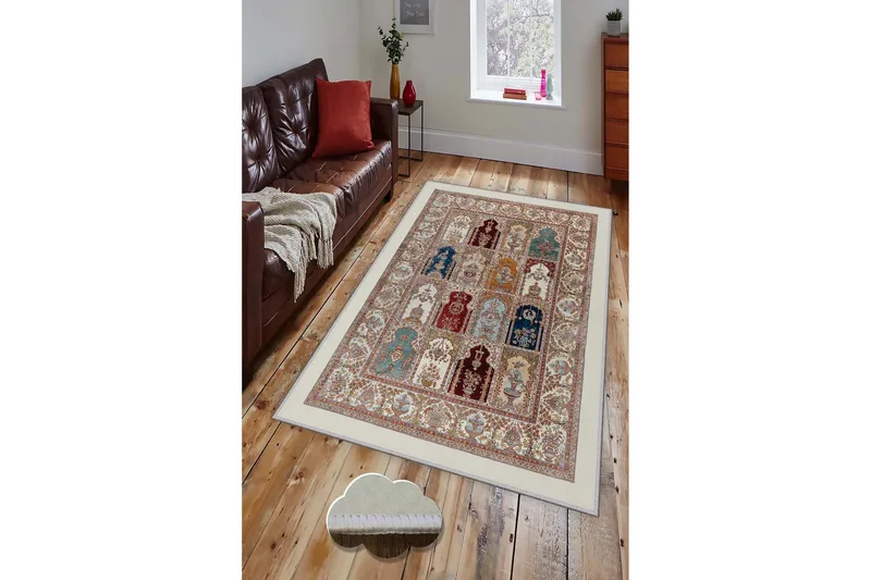 Matto Homefesto 80x150 cm - Monivärinen - Kodintekstiilit & matot - Matto - Moderni matto - Wilton-matto