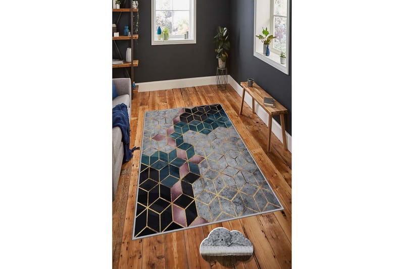 Matto Homefesto 80x200 cm - Monivärinen - Kodintekstiilit & matot - Matto - Pienet matot