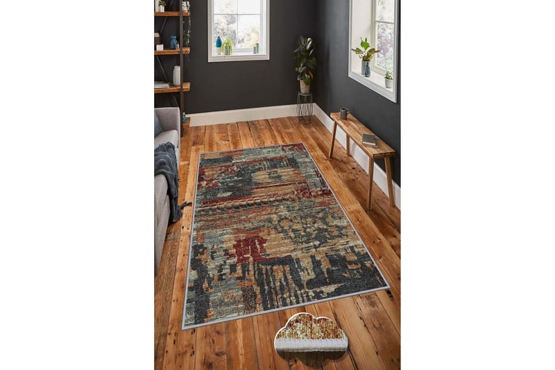 Matto Homefesto 80x200 cm - Monivärinen - Kodintekstiilit & matot - Matto - Pienet matot