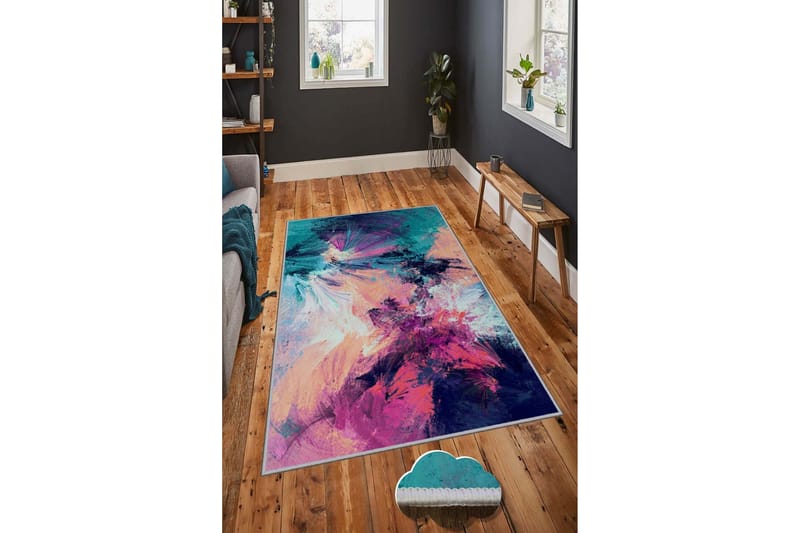 Matto Homefesto 80x200 cm - Monivärinen - Kodintekstiilit & matot - Matto - Pienet matot