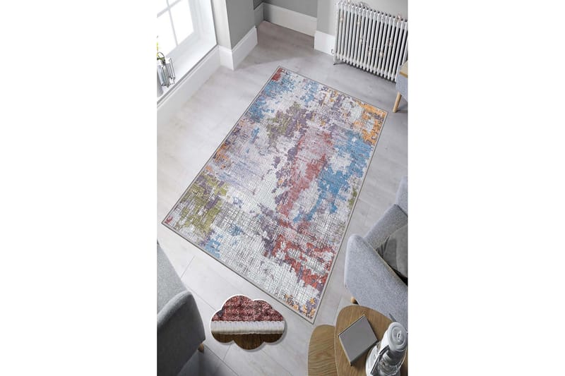 Matto Homefesto 80x200 cm - Monivärinen - Kodintekstiilit & matot - Matto - Moderni matto - Wilton-matto