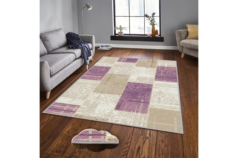 Matto Homefesto 80x300 cm - Monivärinen - Kodintekstiilit & matot - Matto - Moderni matto - Wilton-matto