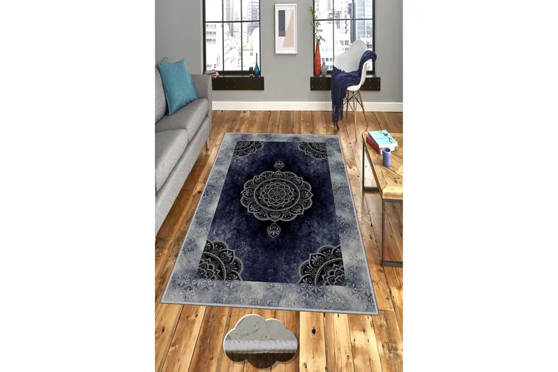 Matto Homefesto 80x300 cm - Monivärinen - Kodintekstiilit & matot - Matto - Moderni matto - Wilton-matto