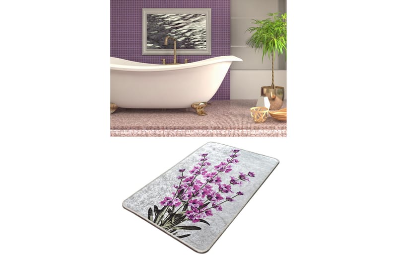 Matto Levendula 60x90 cm - Monivärinen / Sametti - Kodintekstiilit & matot - Matto - Pienet matot