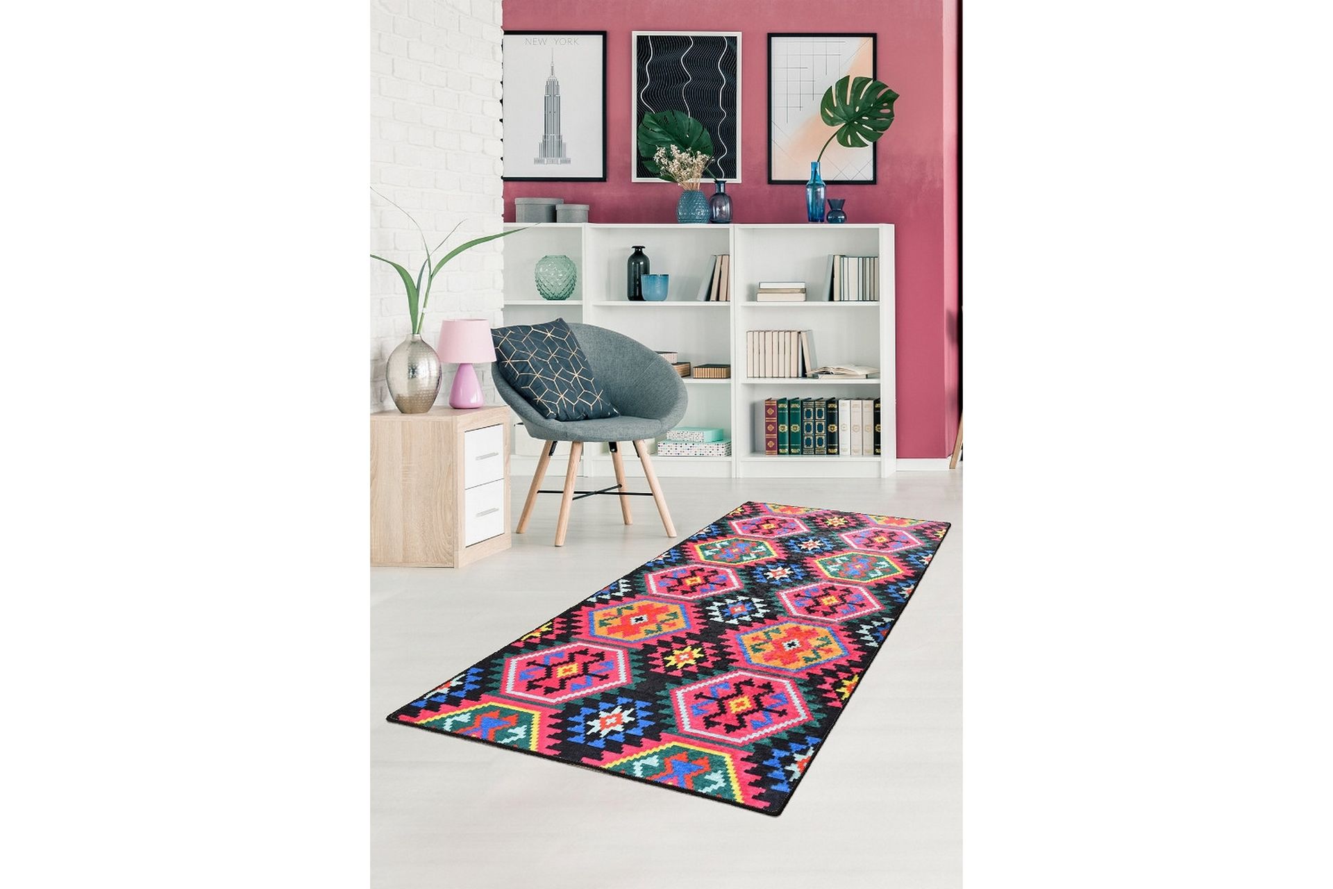 Matto Magia 80x150 cm - Monivärinen / Sametti - Kodintekstiilit & matot - Matto
