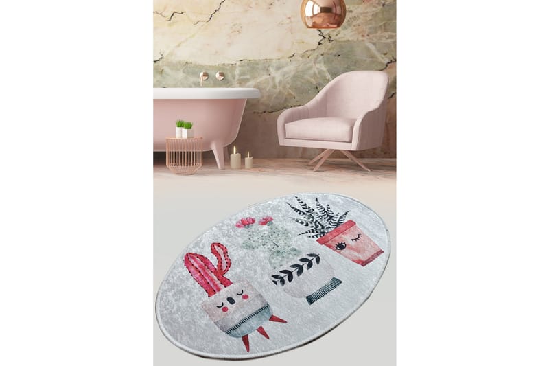 Matto Masaya Ovaali 60x90 cm - Monivärinen / Sametti - Kodintekstiilit & matot - Matto - Pienet matot