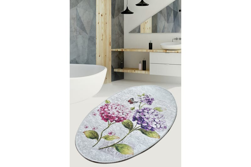 Matto Ortanca Ovaali 60x90 cm - Monivärinen / Sametti - Kodintekstiilit & matot - Matto - Pienet matot