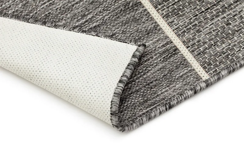 Tasokudottu Matto Madrid Square 160x230 cm Harmaa/Valkoine - Kodintekstiilit & matot - Matto - Tasokudotut matot
