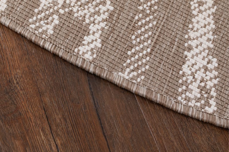 Ulkomatto Havanna Shadow Ø200 cm Pyöreä Pellava - Pellavabeige - Kodintekstiilit & matot - Matto - Pyöreät matot