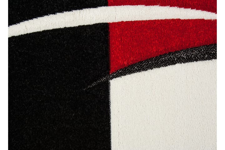 Friezematto London Patch 80x350 - Punainen - Kuviollinen matto & värikäs matto - Pienet matot - Wilton-matto