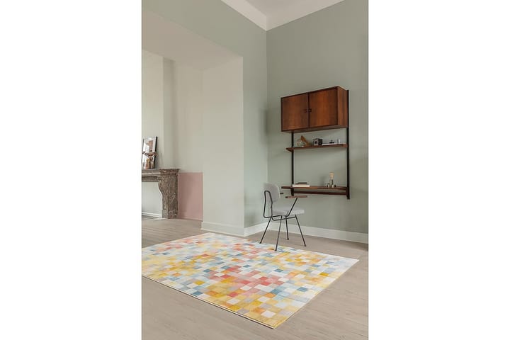 Matto Bloom Mosaik 160x230 cm Moniväri - Monivärinen - Wilton-matto - Kuviollinen matto & värikäs matto - Iso matto